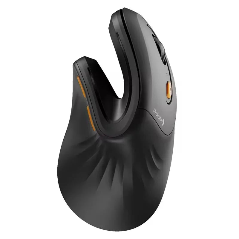 ProtoArc Ergonomic Vertical Mouse EM11 NL Rechargeable Wireless Mouse BT Ergo Mice with 3 Multi-Device 2.4GHz Optical Mice