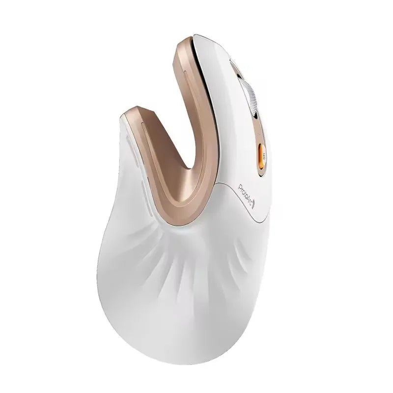 ProtoArc Ergonomic Vertical Mouse EM11 NL Rechargeable Wireless Mouse BT Ergo Mice with 3 Multi-Device 2.4GHz Optical Mice