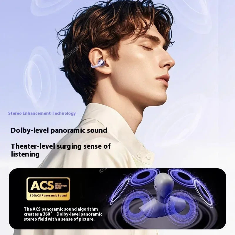 Wireless Bluetooth Earphones Clip-on Q71 Earphone High Sound for Phone Earbuds Led Display Headphones Music Sports Headset